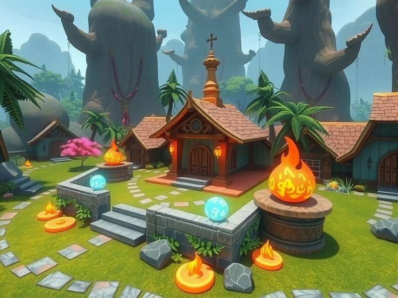 Enchanted Shrine Trek VR Game Scene